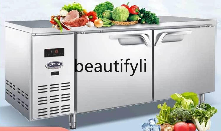 

Commercial refrigerated fresh-keeping cabinet Horizontal workbench Refrigerated cabinet