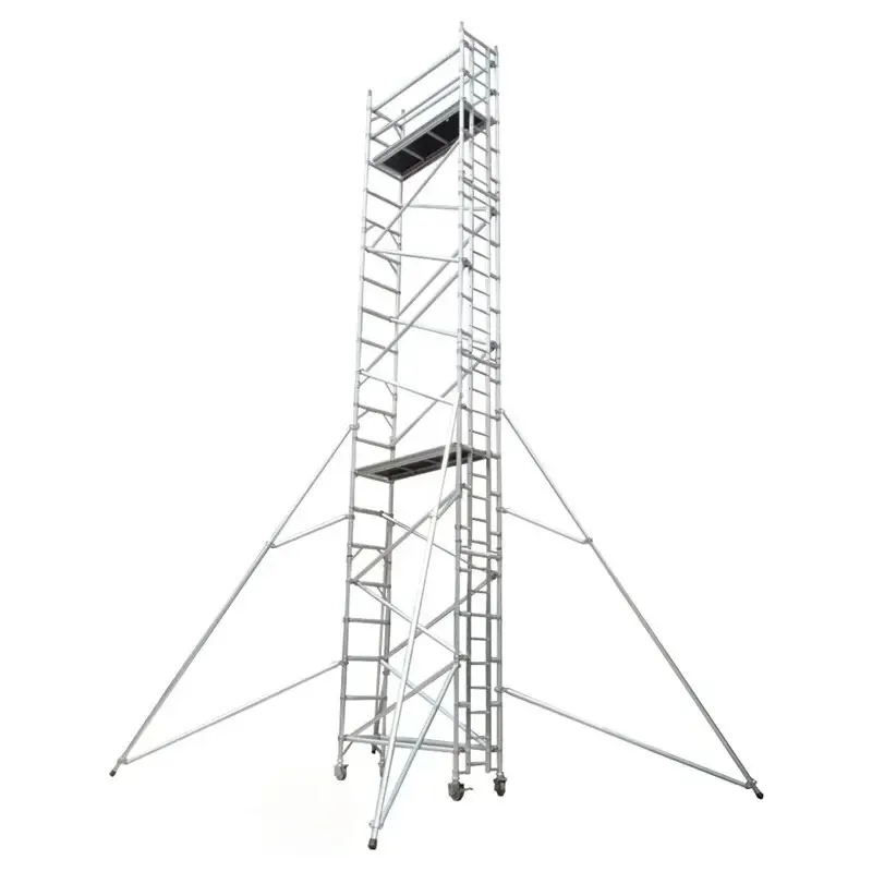 Échelles mobiles de tour d'échafaudage de 6M 12M échafaudage en aluminium échafaudage en aluminium pour la Construction