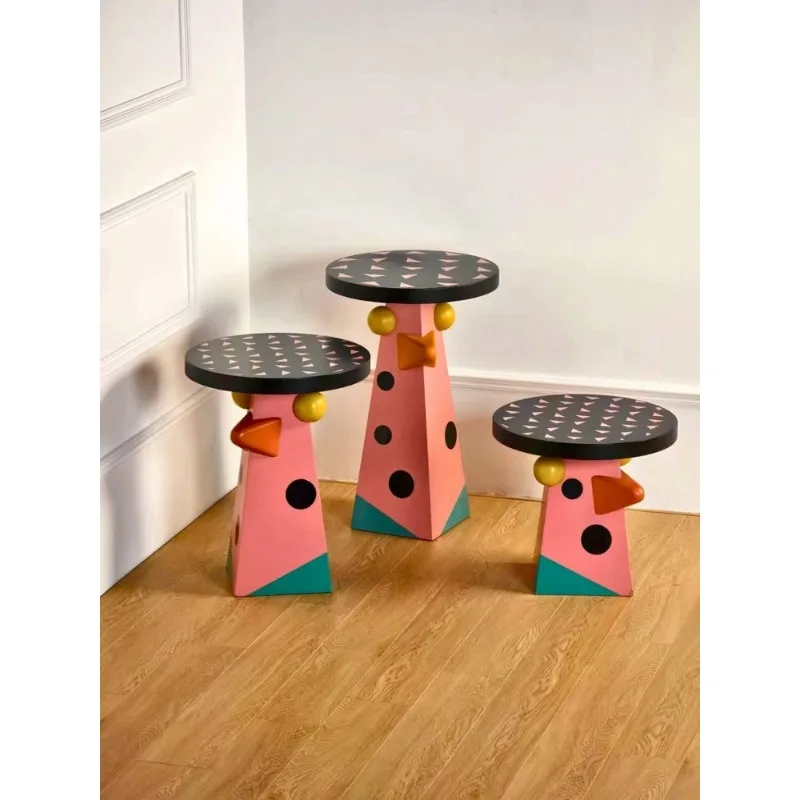 

Living room dopamine side table coffee table cartoon art kids bedside table