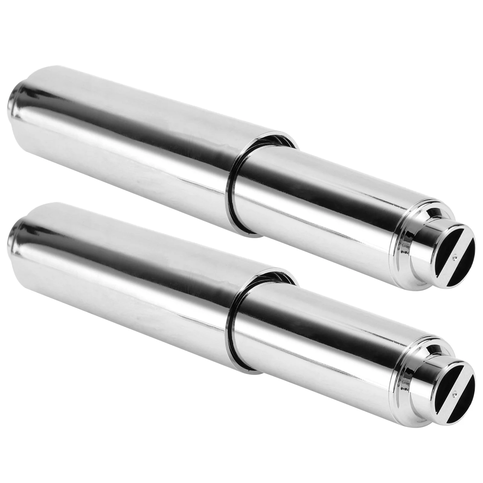 

2Pcs Toilet Paper Holder ABS Material Flexible Spring Coil Roller Extendable Fits Most Rolls Bathroom Restaurant Hotel Paper Rod