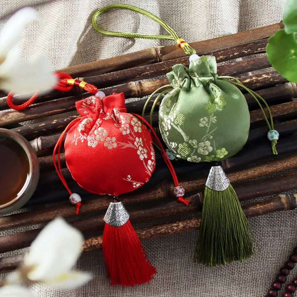 Dragon Boat Festival Bag Plum Flower Sachet Jewelry Packaging Retro Pattern Jewelry Storage Bag Small Pouch Brocade