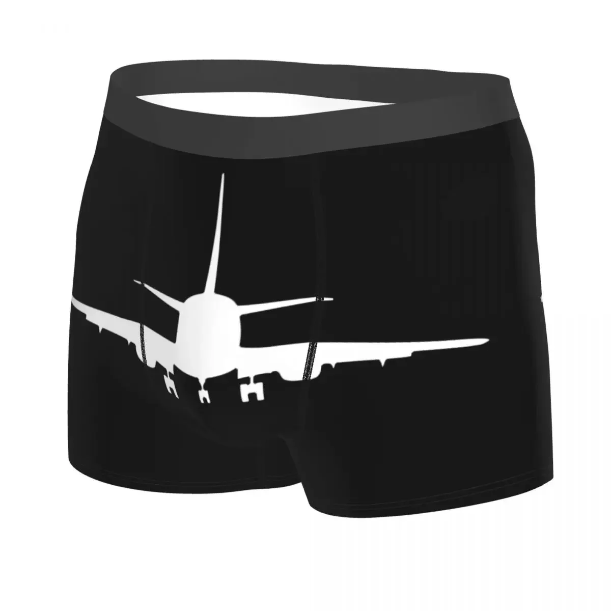 Custom Awesome Airplane Boxers Shorts Men's Aviation Plane Pilot Gift Briefs Underwear Cool Underpants