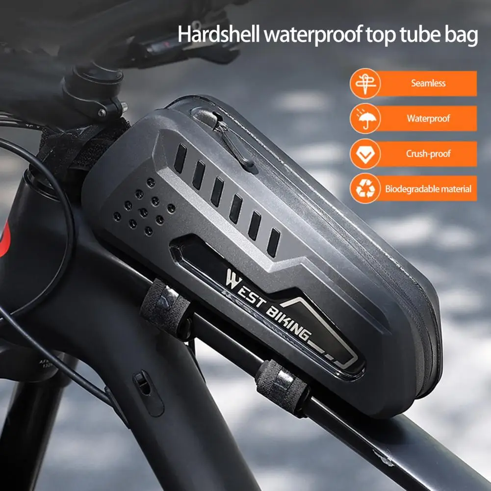 

Bike Bag 1 Set Portable Large Capacity with Fastener Tape Useful Reliable Bicycle Bag for Bicycle