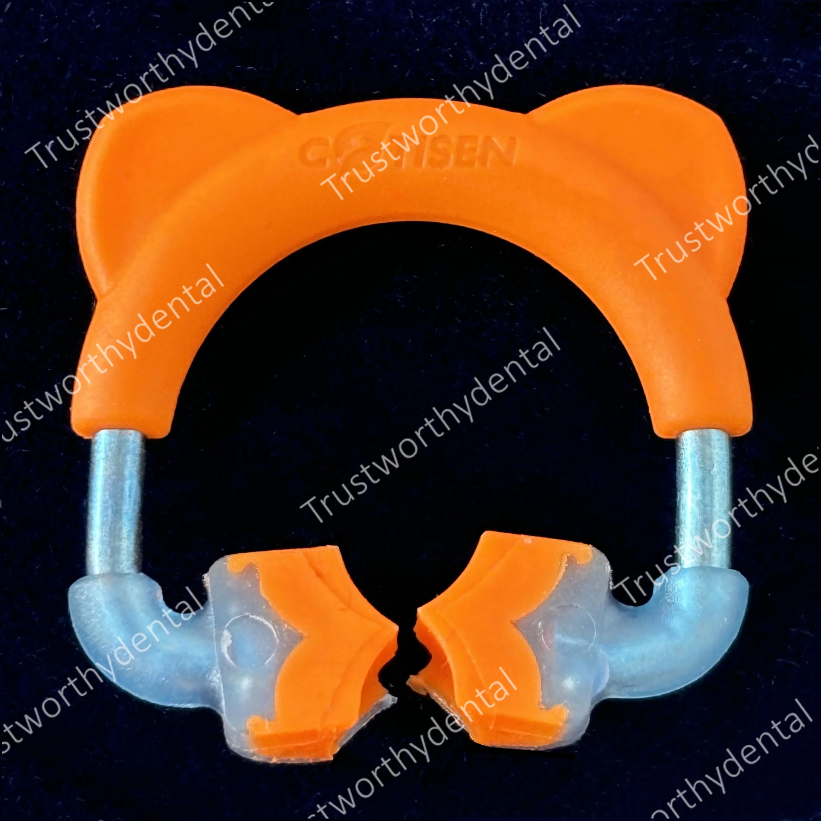 الأسنان مصفوفة حلقة ثلاثية الأبعاد التيتانيوم المشبك استعادة الأسنان المولي حلقة طويلة الكبار الاقسام مصفوفة المشابك التيتانيوم مع المطاط الناعم #6