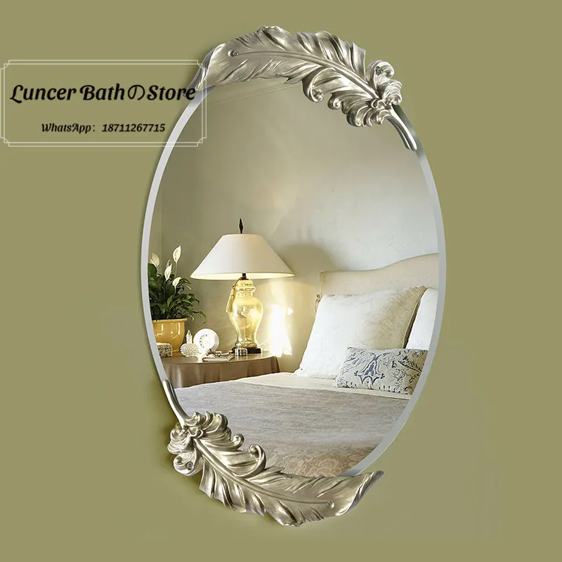 Creative European modern minimalist pastoral environmentally friendly waterproof bathroom decorative mirror
