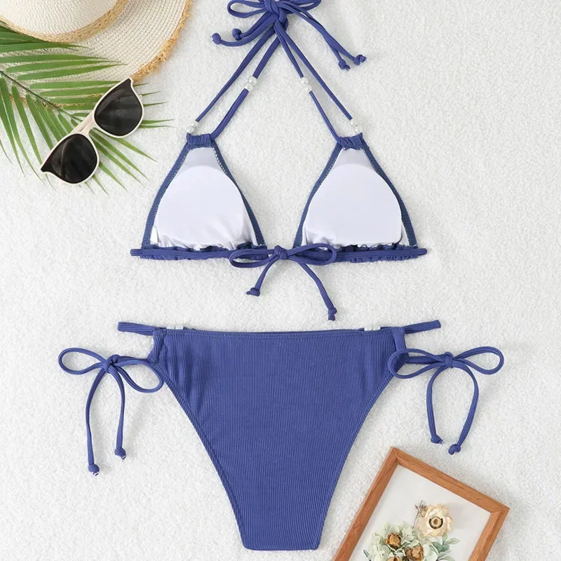 Parel مثير البيكينيات 2025 المايوه ملابس السباحة النسائية رفع الإناث ملابس سباحة حريمي الشاطئ لباس سباحة البرازيلي مجموعة البكيني بركة الاستحمام