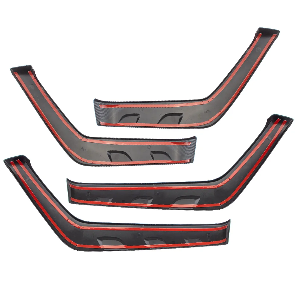 ABS Carbon Fiber Color 4Pcs Interior Door Handle Cover Trim Car Interior Decorative for Ford RANGER 2015-2021