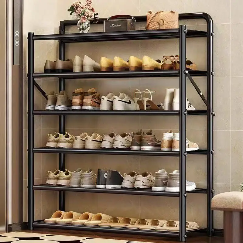 

Shoe rack free installation foldable shoe cabinet household multi-layer door shoe storage artifact simple e****mical shoe rack