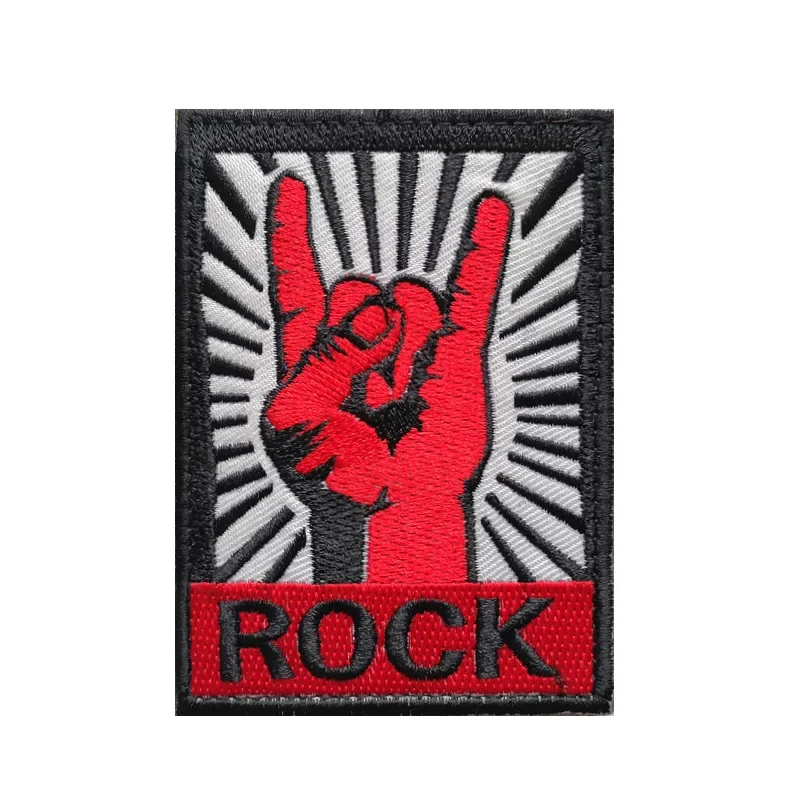 3D Embroidered New York Cloth Stickers Hook and Loop Badge Smile Face American Style Military Appliques Rock Me Backpack Patches