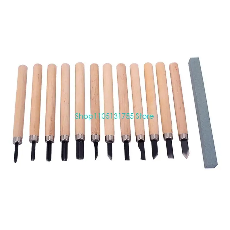 K0EF Carving Tools Set Carving Hand Tools with Carving Knife Whittling Knife for Spoon,Bowl General Woodwork