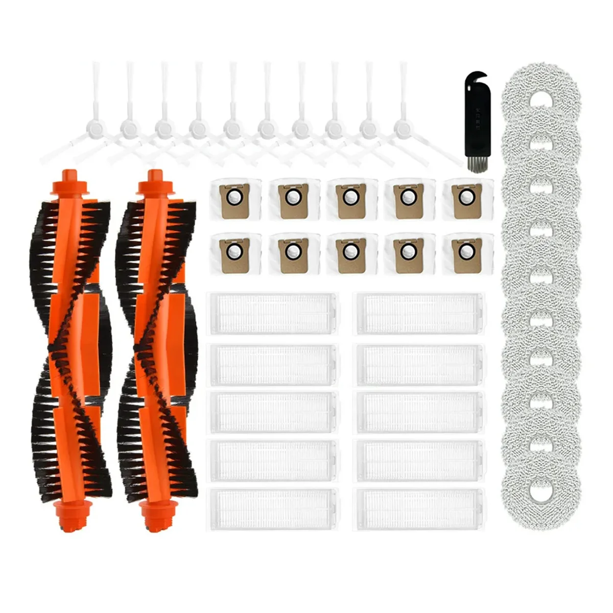 

A76Z For M30 Pro Robot Vacuum Main Side Brush HEPA Filter Mop Pad Dust Bag Replacement Spare Parts Accessories