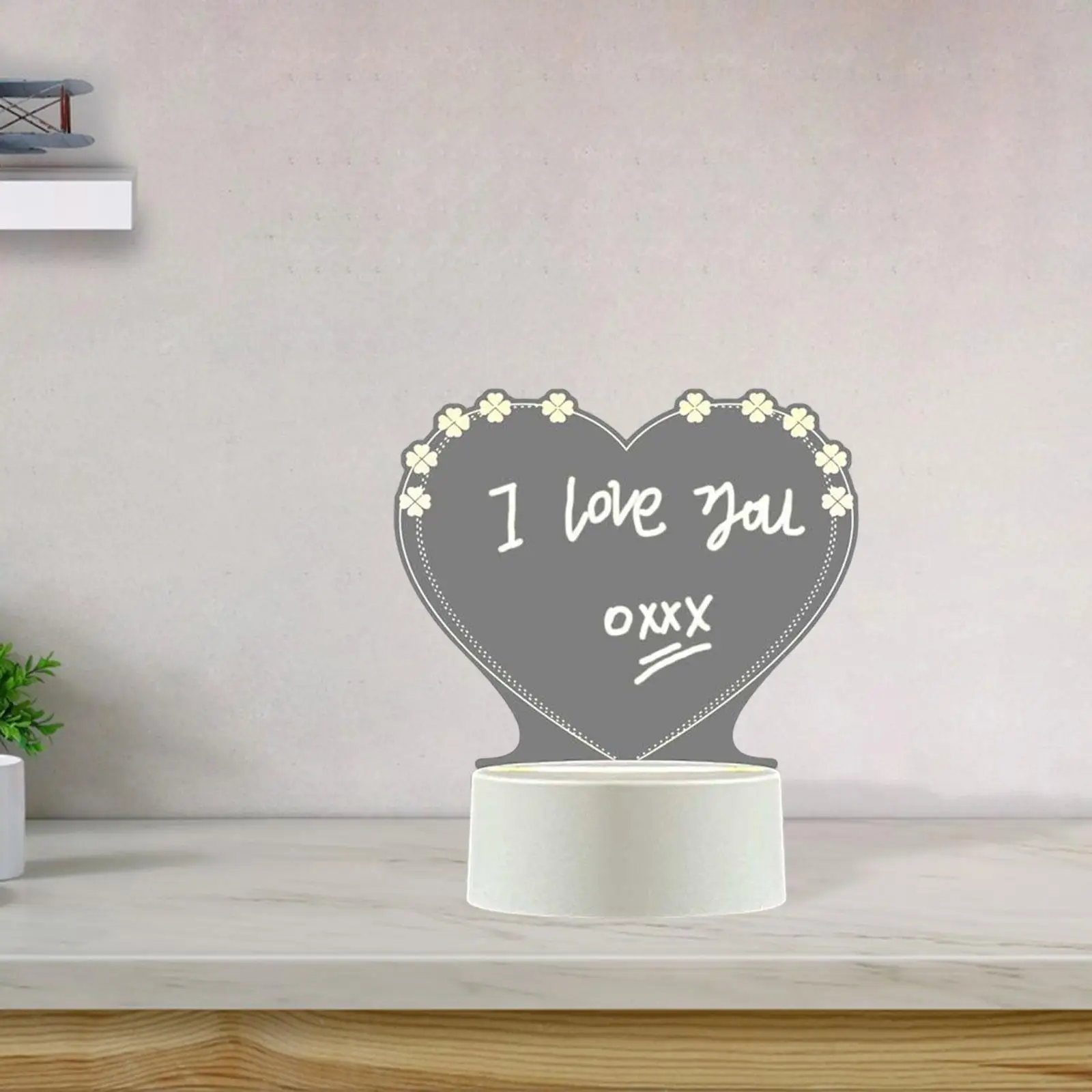 USB Message Board 3 Color Night Lamp Acrylic Whiteboard Writing for Children