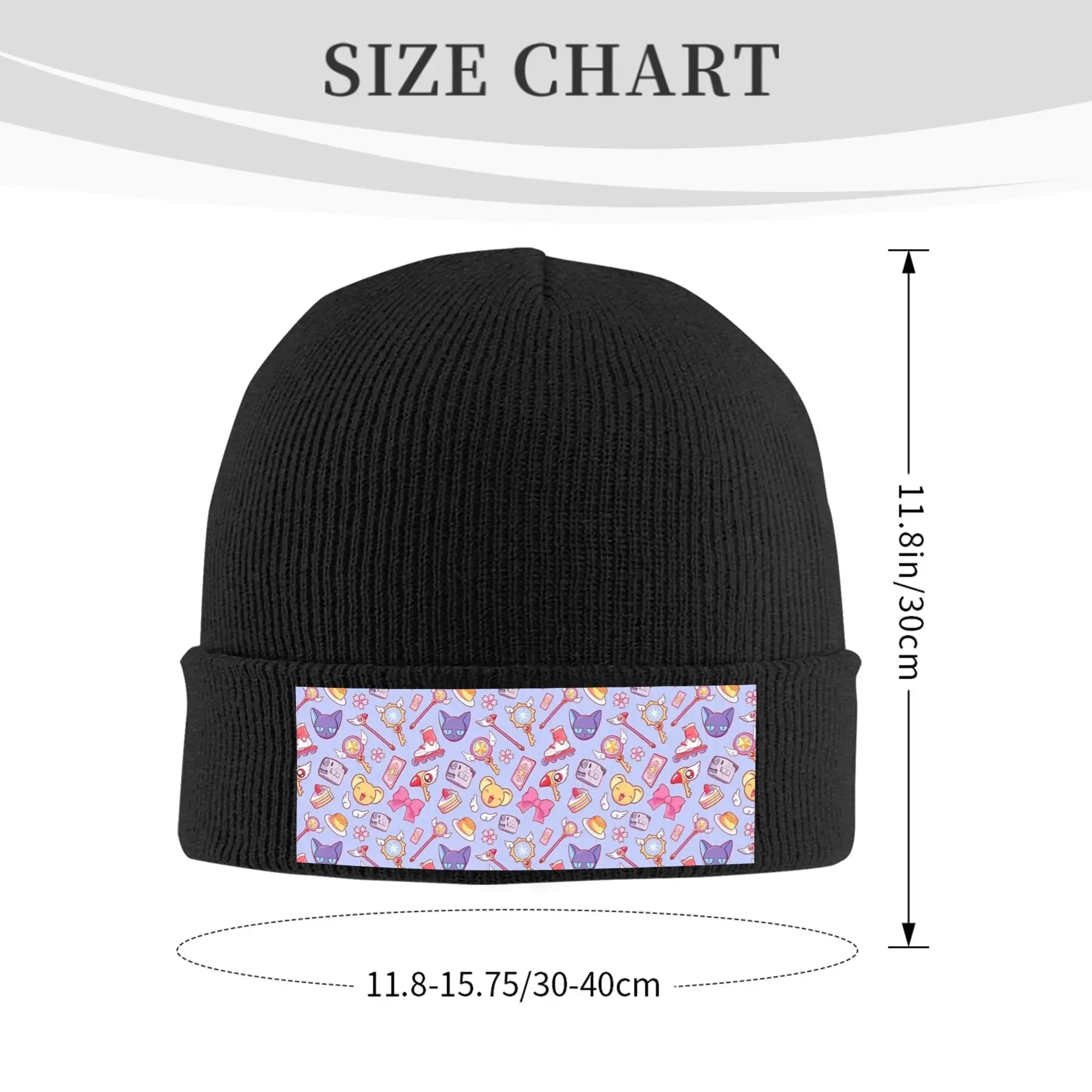 ساكورا بطاقة الآسر - البنفسجي الدافئة محبوك قبعة الشتاء متماسكة بونيه قبعة Skullies Beanies الهيب هوب قبعات للجنسين