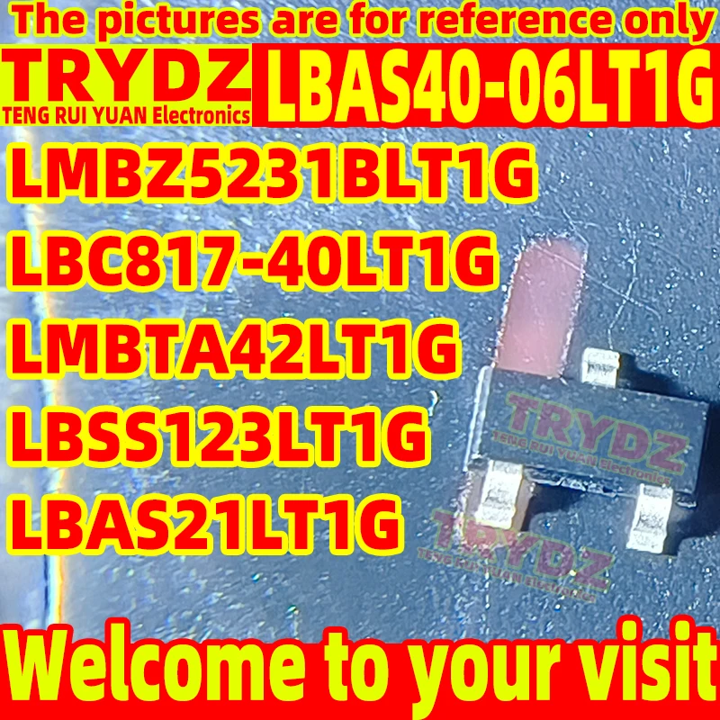 200-20pcs New LBAS40-06LT1G LBSS123LT1G LBAS21LT1G LMBTA42LT1G LMBZ5231BLT1G LBC817-40LT1G SOT-23