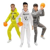 Fashion Doll Sport Outfit Kawaii 6 Items Accessories 30cm Kids Toys Pretend Play Kits For DIY Children Game Present Gift