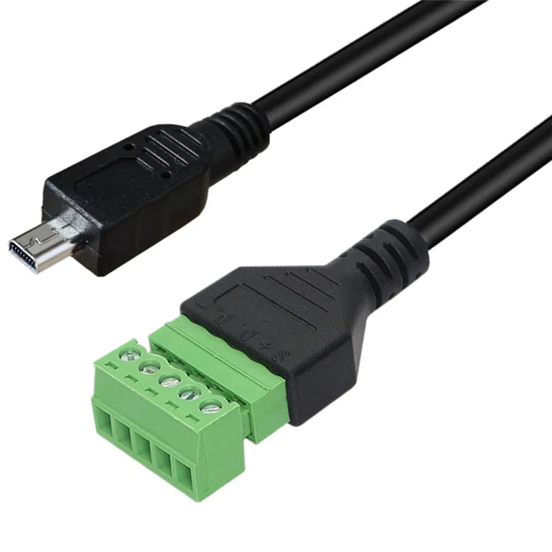 -A25M 30 سنتيمتر كابل محول الكاميرا 8-Pin Mini B إلى 5 Pin أنثى الترباس المسمار درع محطات للتوصيل نوع كابل توصيل الكاميرا