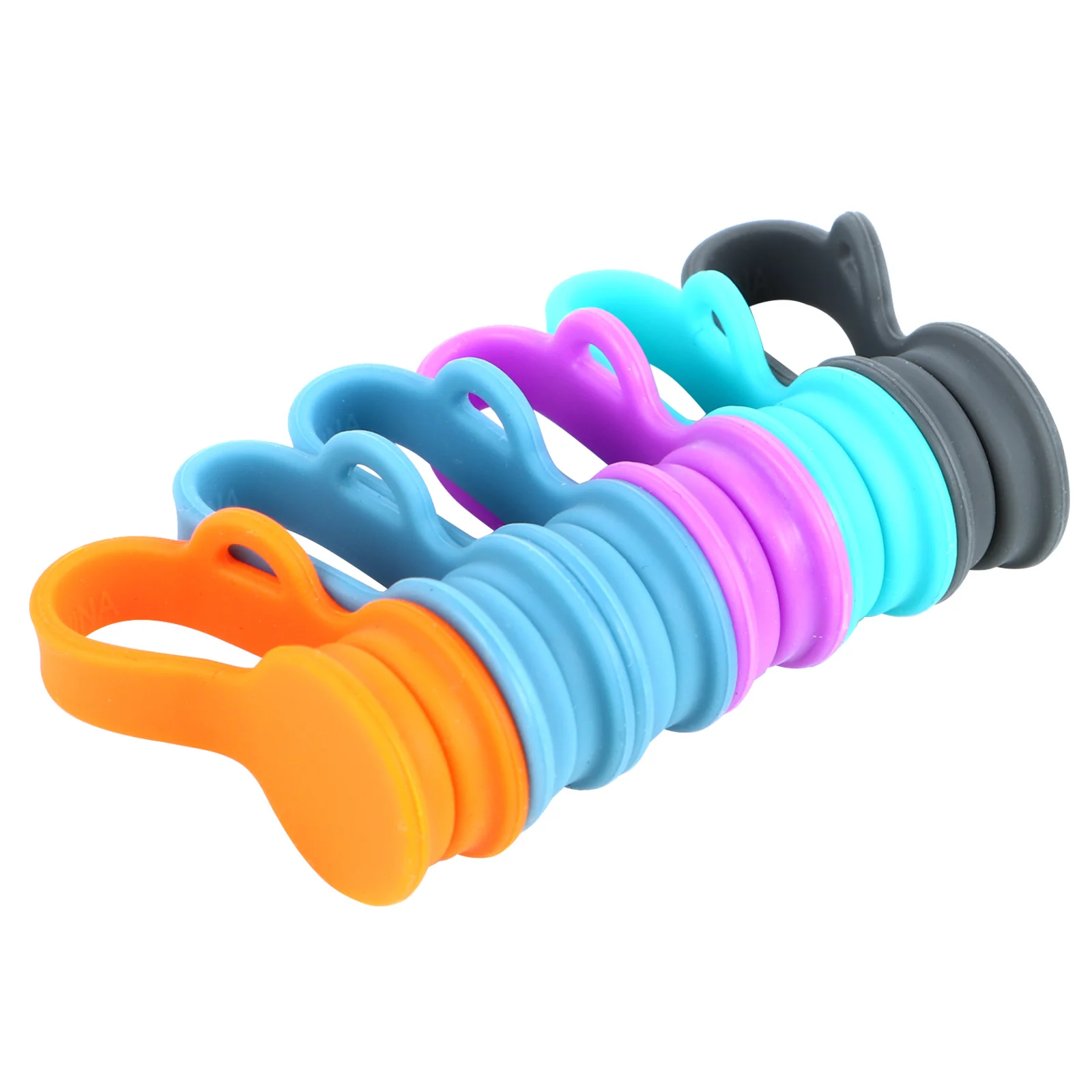 

6Pcs Cartoon Style Earphone Winder for Phone Cable Organizer Silicone Magnetic Cable Holder Storage Tool Random Color