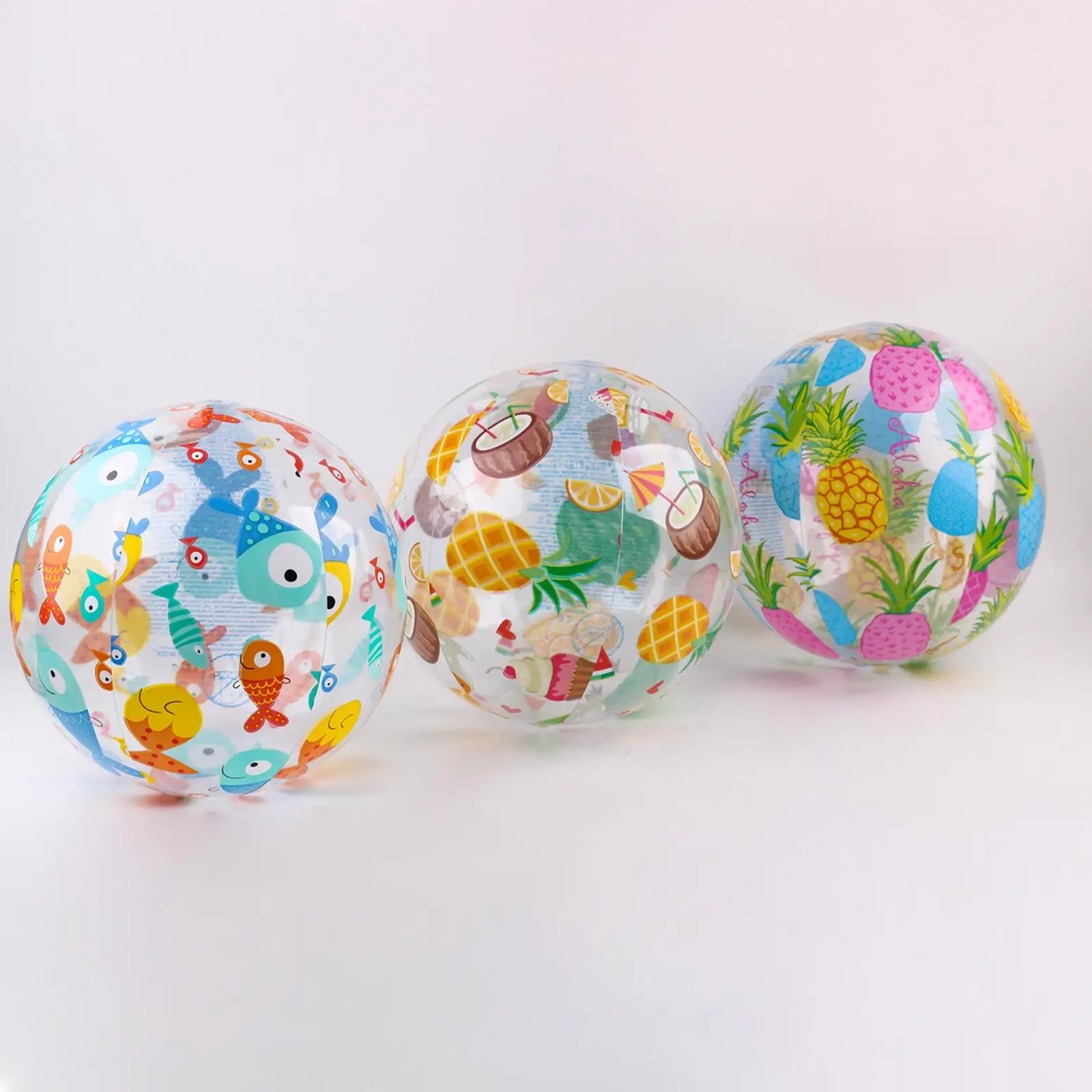 

Inflatable Transparent Beach Ball 35cm Outdoor Water Game Toy for Pool Activities Beach Party Favor Kids