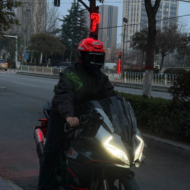 In Stock, Universal Helmet Luminous Decoration, Night Riding Decorative Lights, Motorcycle Decorative Modification Accessories 썸네일 2