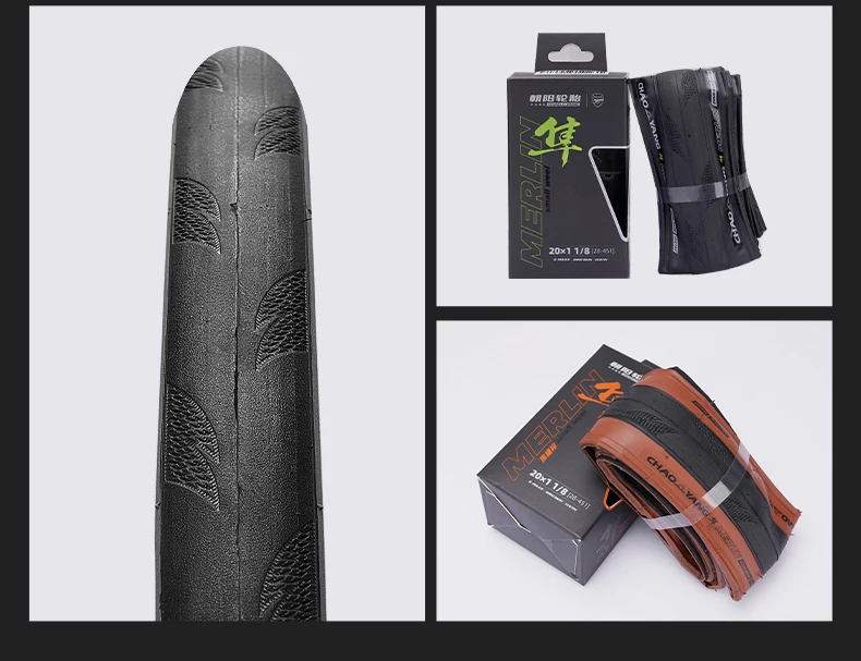 Chaoyang BMX Fahrradreifen 20x1 1/8 Faltbarer Reifen 28-451 120TPI Doppelschichtiger Pannenschutz 65-110psi Rennqualität Kleiner Durchmesser – Detail 12