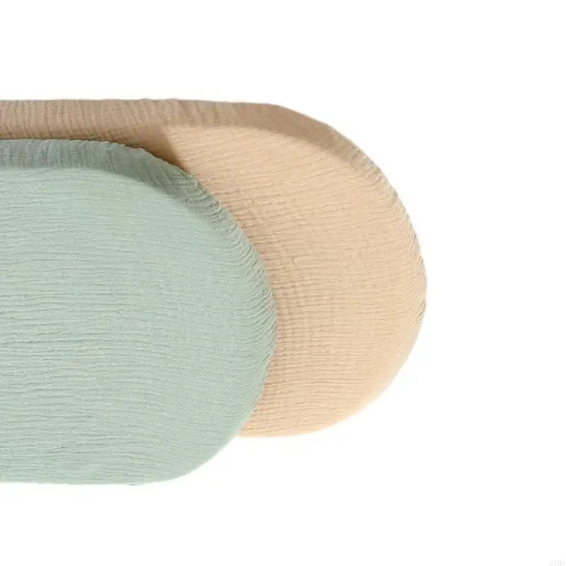 قطعتان من ملاءات سرير الأطفال القابلة للتنفس، غطاء وسادة تغيير الحفاضات القابل للإزالة 24BE #4