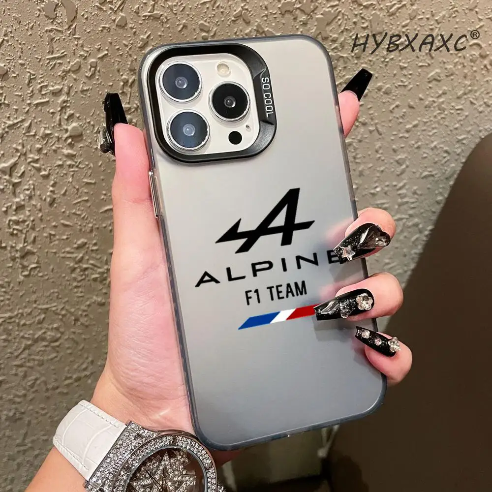 

A-Alpine S F1 T-Team PC Hard Phone Case for iPhone 17 Air 16 15 11 12 14 13 Pro Max XS X XR Plus 8 7 SE HYBXAXC Shockproof Cover