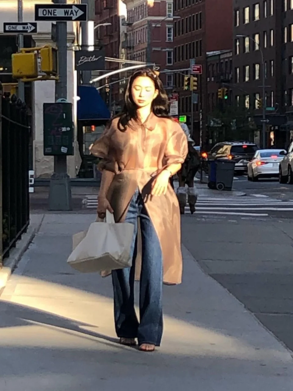 

FARVE Summer Thin Transparent f-Transparent Sun Protection Long Coat Korean Sle Casual Long Sve Suit Collar Windbreaker