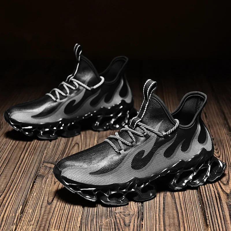 Leahter Waterproof Blade Sneakers Men Brand Designer Free Running Shoes for Men Oudoor Jogging Sports Shoes Casual Sneakers Male