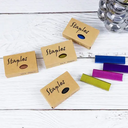 Grapas estándar de tamaño 26/6, 950 unids/caja, recambios de grapadora de escritorio para oficina, escuela, hogar, grapadora, papelería, suministros de encuadernación