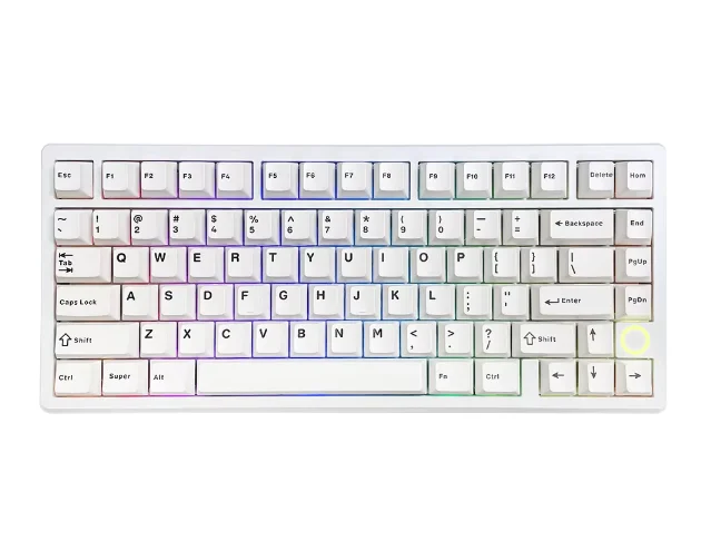 

AL87PRO Two-color Keycaps Mechanical Keyboard RGB Hot-swappable Aluminum Alloy Electrophoresis Kit Keyboard