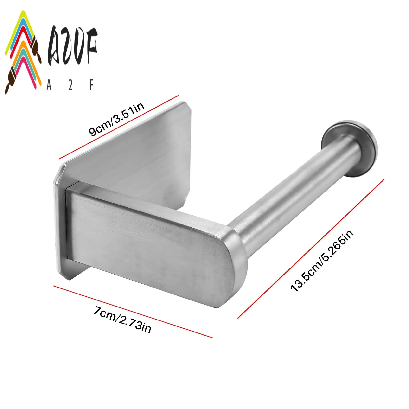 

A20F-Самоклеящийся держатель для туалетной бумаги-Подставка для туалетной бумаги в ванной комнате без сверления, матовая нержавеющая сталь