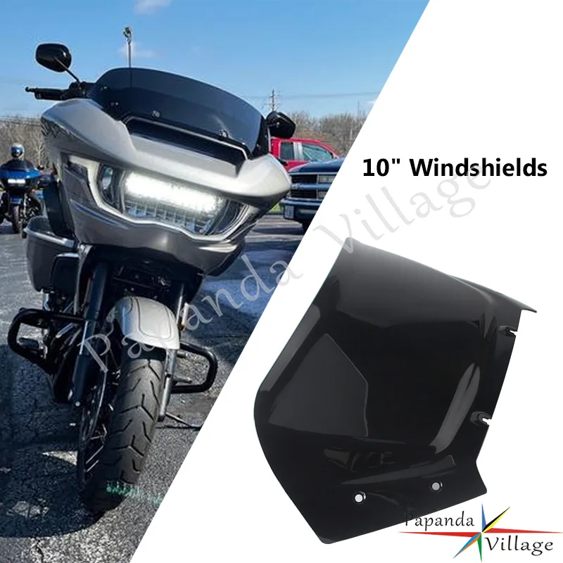

Motorcycle Black/Smoke/Clear Wind Shield Windscreen Air Deflector For Harley CVO Road Glide FLTRXSE 121 models 2023 2024 -later