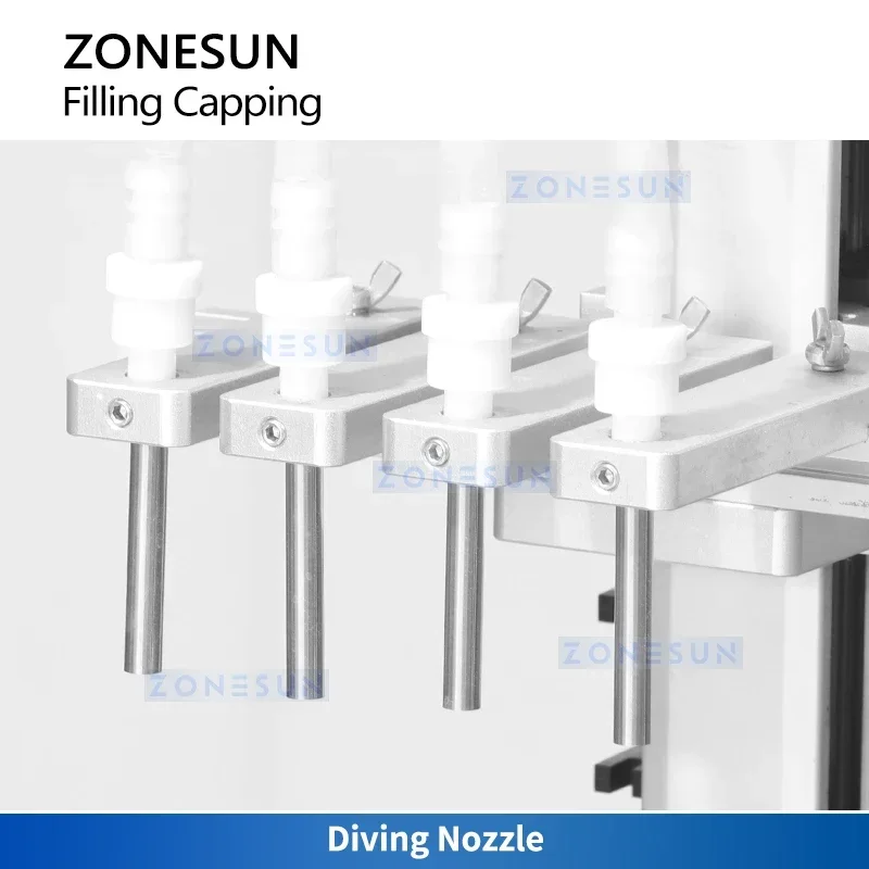 Zonesun – pompe magnétique de table, Machine de remplissage et de capsulage, remplissage monobloc, équipement de capsulage à vis ZS-DTFC4Y