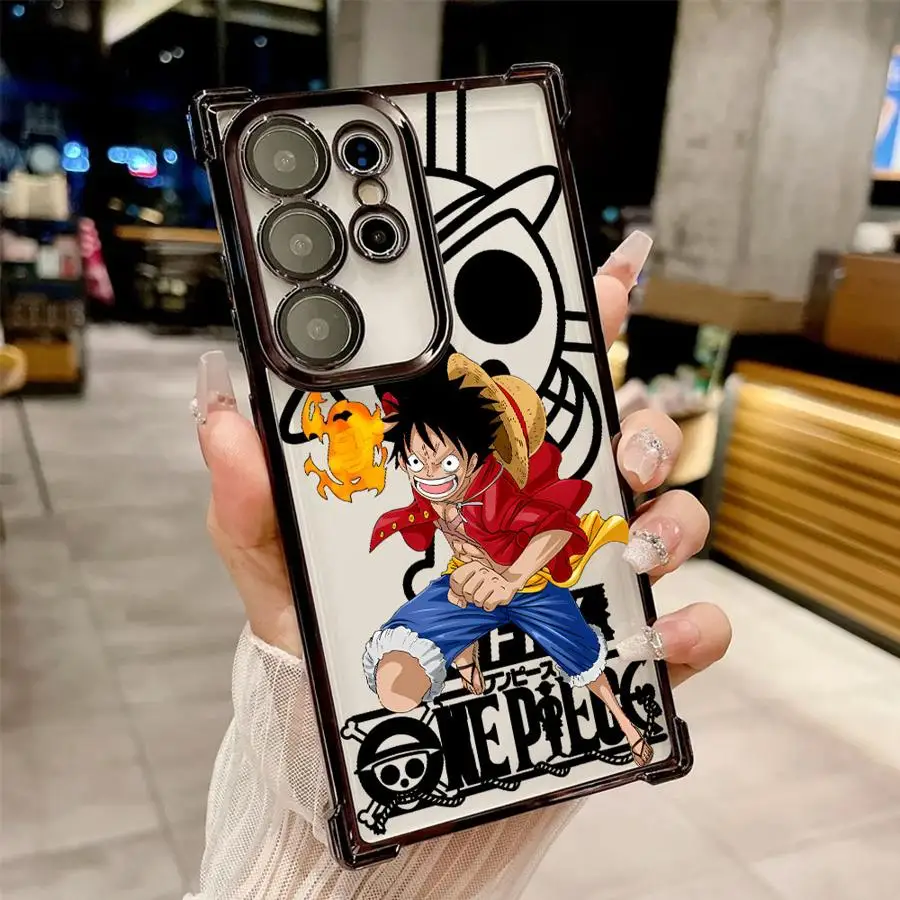 Anime Ones Pieces Rufy Custodia per telefono per Samsung Galaxy S21 Plus S22 Ultra S25 Edge S24 S20 FE S23