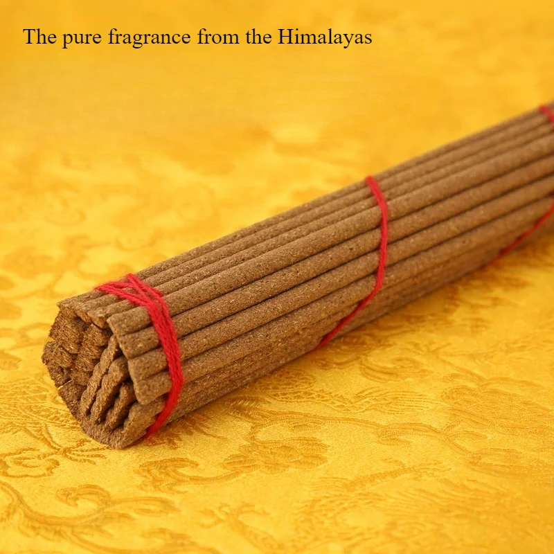 Natural Rhododendron Tibetan Style Incense Stick Yoga Offering Worship Buddha Temple Worship Meditation Calms Mind Joss Stick