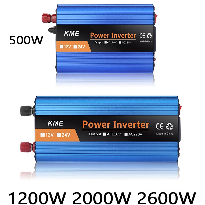 Imagem -03 - Fonte de Alimentação Inversor Interruptor Power Bank Converter 12 v 24v 36v 48v 60v dc ac 220v para 12 Volts 500w 1200w 2000w 2600w