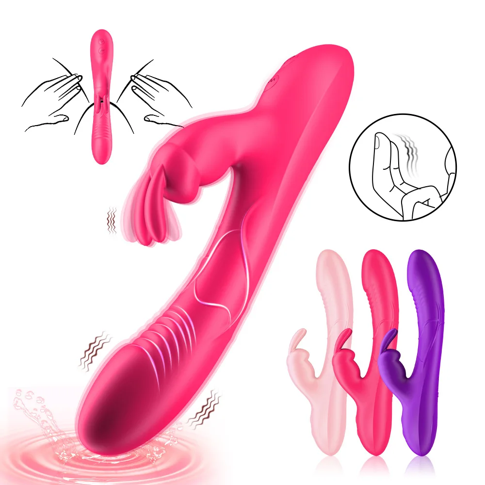 G Spot Rabbit Vibrator for Women Nipple Clitoris Stimulator Powerful Dildo Vagina Massager Adults Masturbator Female Sex Toy