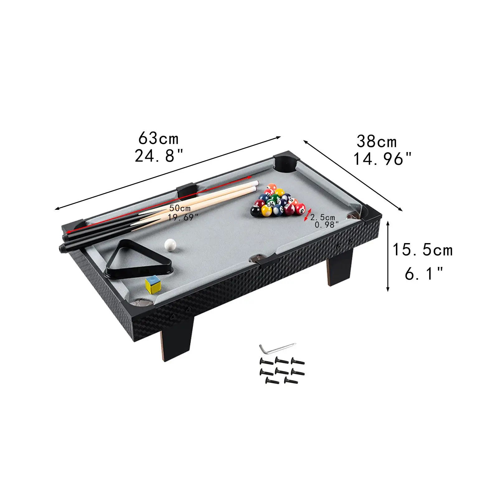 Houten Mini Tafelblad Zwembad Familiespel Houten Biljarttafel Set