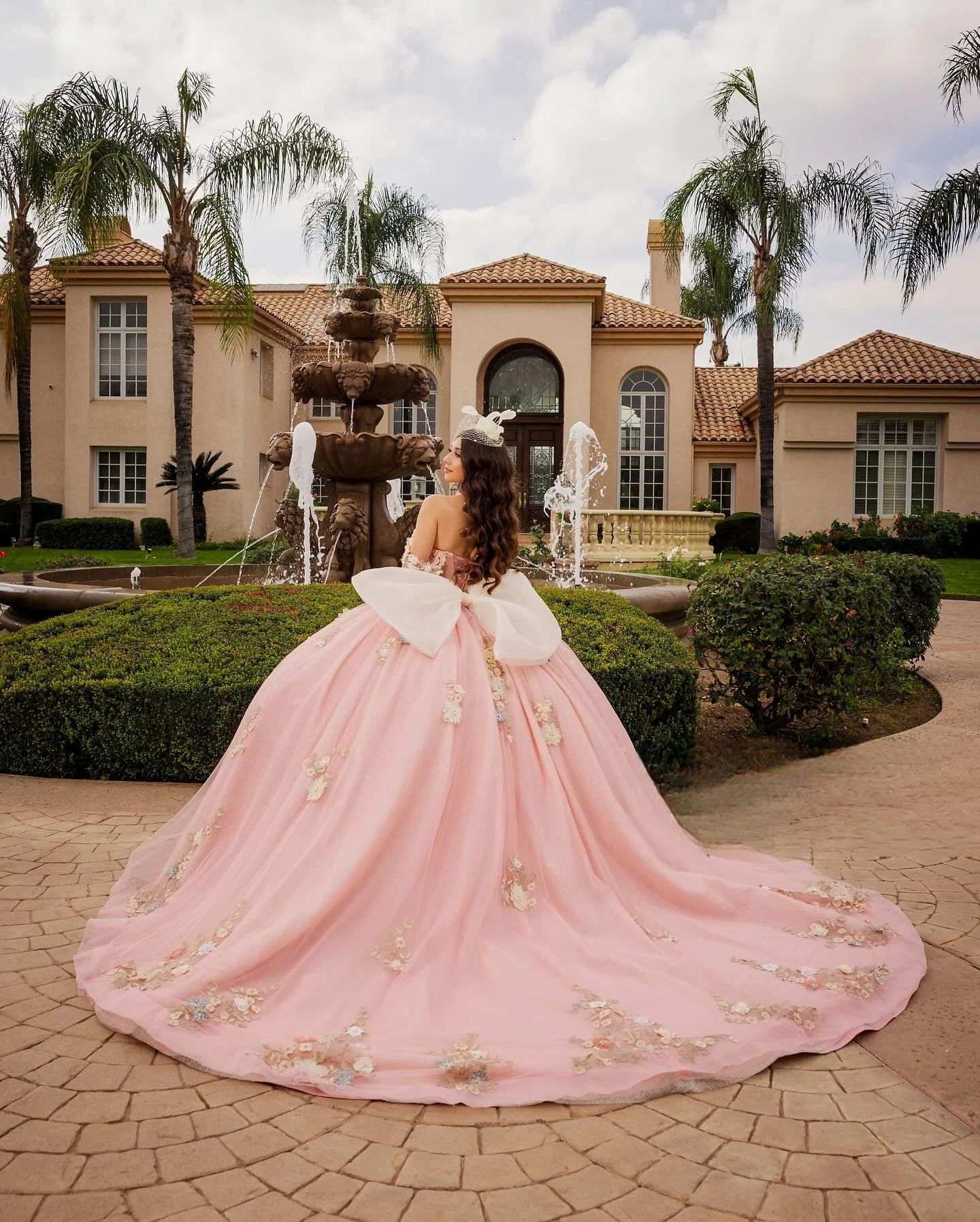 Robes de Quinceanera roses à fleurs 3D, robe de Rhen tulle, Sweet 16, 18, Off the Initiated, 15 ans