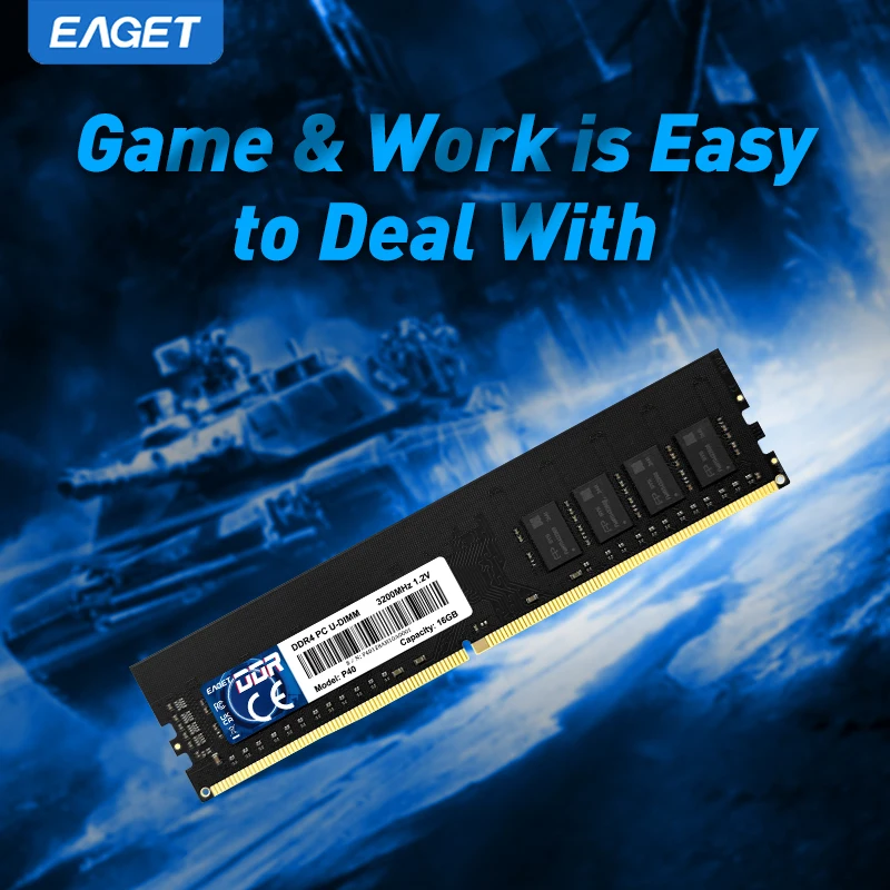 Eaget DDR4 RAM 8GB 16GB 3200MHz 1.2V for Desktop