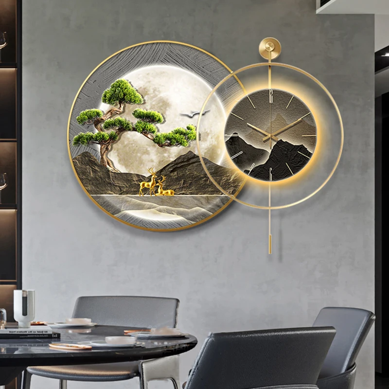 Minimalist Fashion Wall Clocks Art Mural Luxury Aesthetic Design Wall Watch Restaurant Nordic Reloj Pared Living Room Decoration