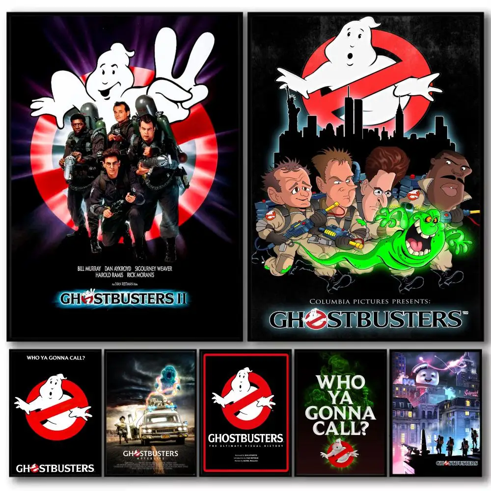 الفيلم الكلاسيكي G_GhostbusterS HD قماش الكتان المشارك جدار الفن يطبع لغرفة المعيشة غرفة نوم مكتب هدية تزيين المنزل