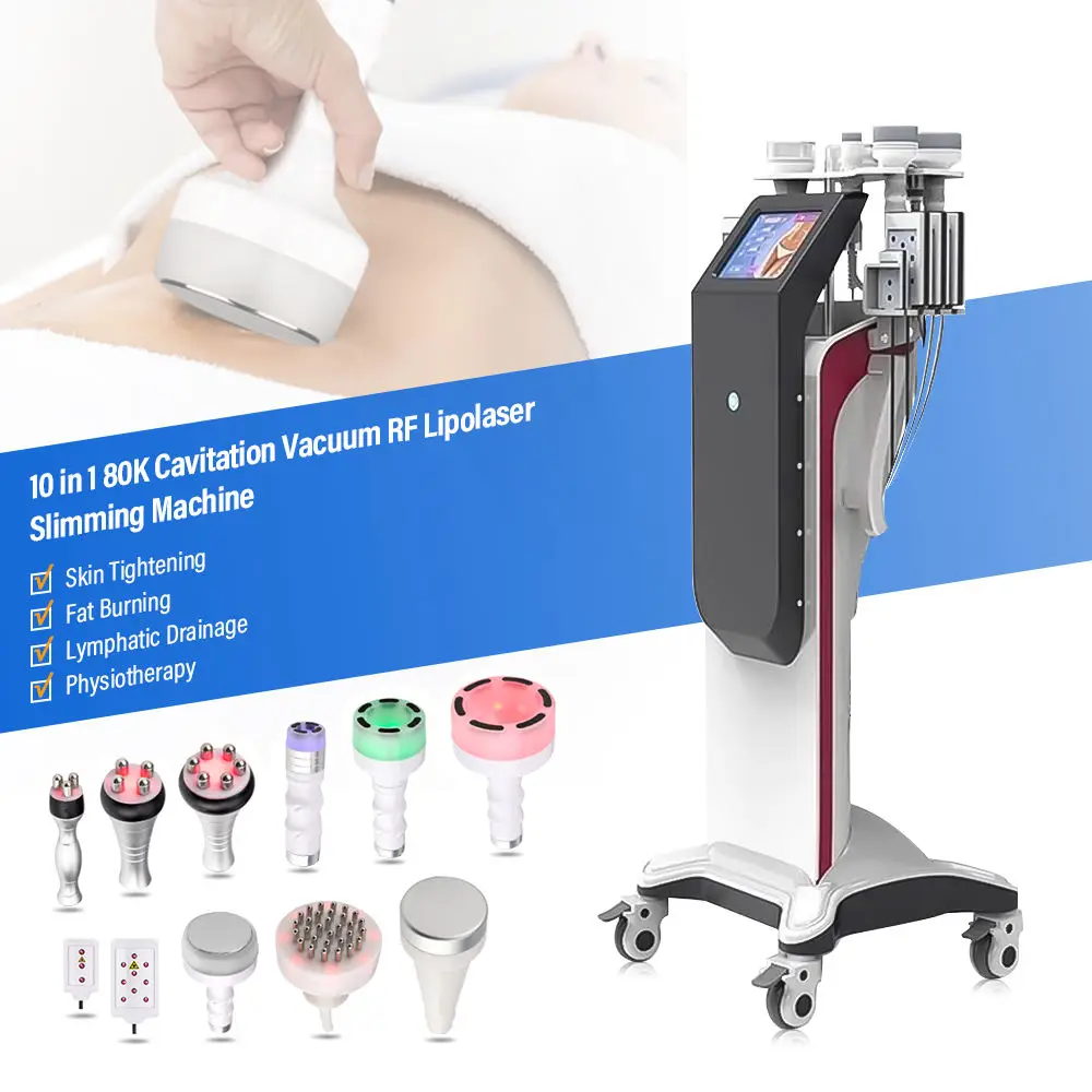 Fast slim 10 n1 80K cavitation Lipo rf ultrasonic cavitation slimming machine 80 k professional 6-1