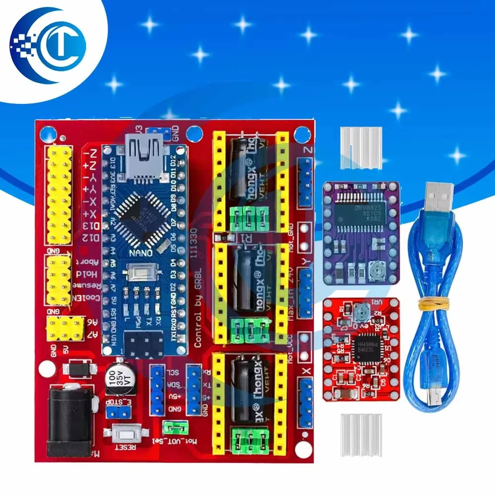 completo-para-arduino-reprap-kit-3dv4-cnc-shield-v4-nano-30-–-3pcs-drv8825-drivers-de-passo-incluidos