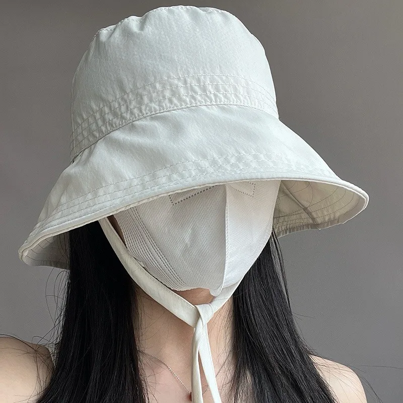 اليابانية الصيف رقيقة قبعة بحافة المرأة التجفيف السريع تنفس كبير محيط الرأس قبعة خفيفة الوزن ظلة واقية من الشمس قبعة