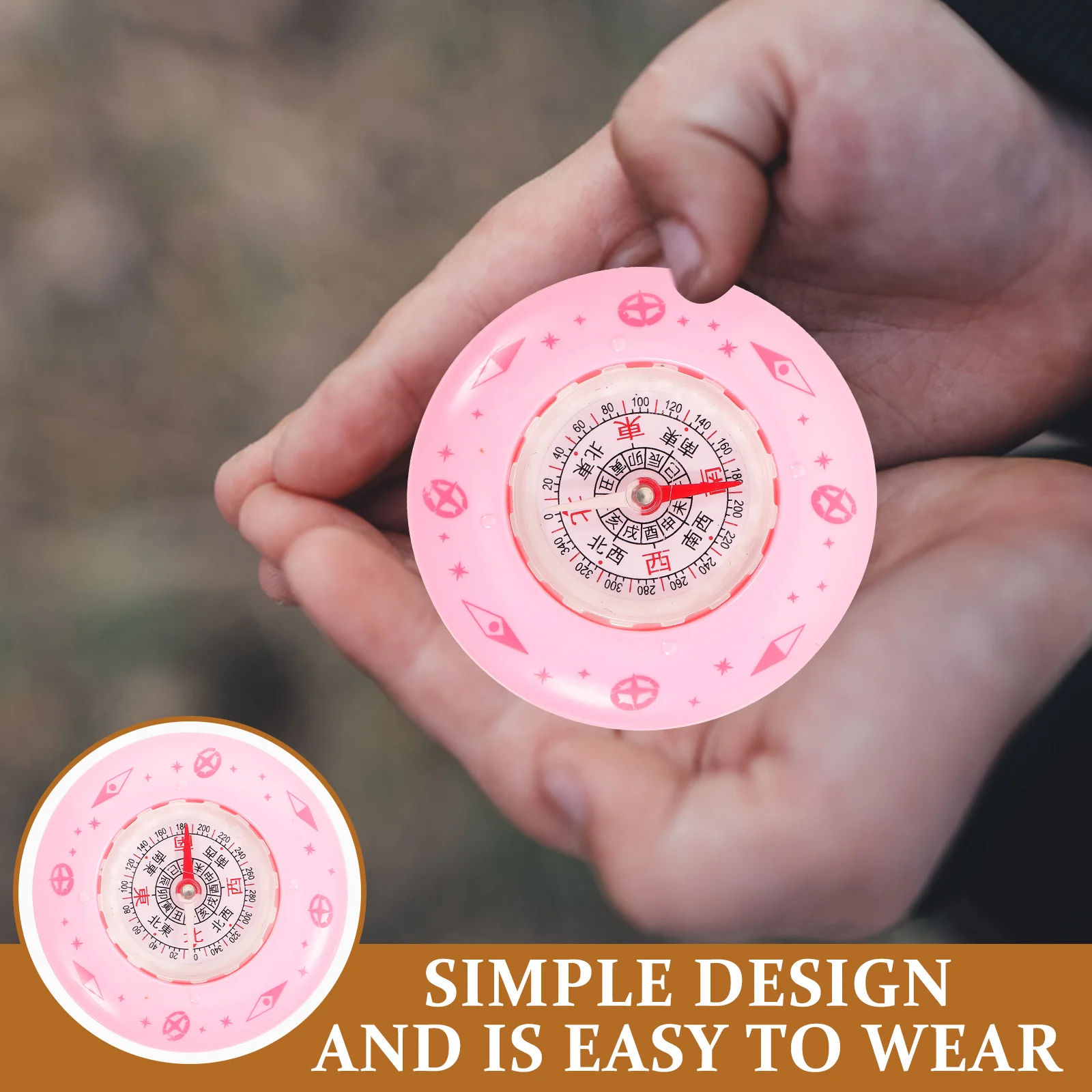 

Portable Compass Survival Pocket for Hiking Outdoor Tiny Plastic Orienteering Navigation Small Travel