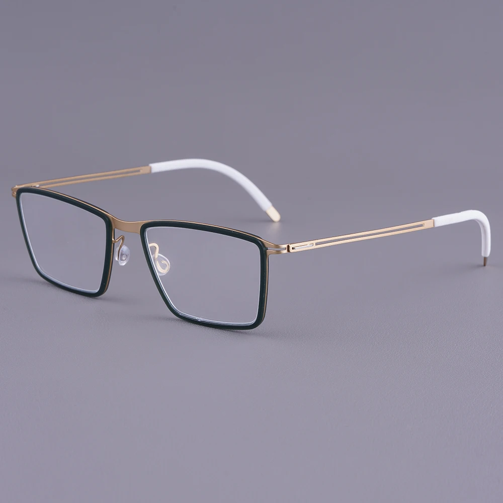 

Квадратные оправы для очков из титана, безвинтовая конструкция, оправы для очков