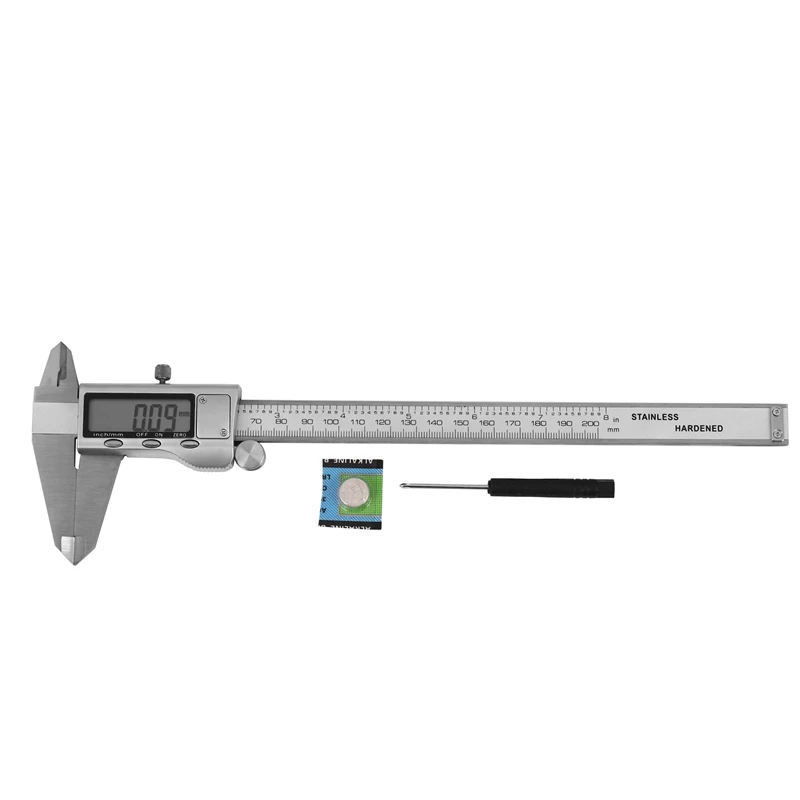 HOT SALE 8 Inch 200Mm Digital Caliper Stainless Steel Digital Lcd Caliper Vernier Caliper Shipping With Retail+Box