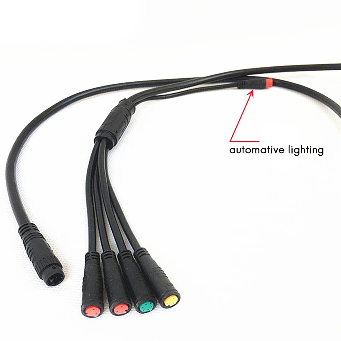 E-Bike 1T5 E-Bike Extension Cord Cable Waterproof Connector for Electric Bicycle Brake Display Throttle Cycling Part