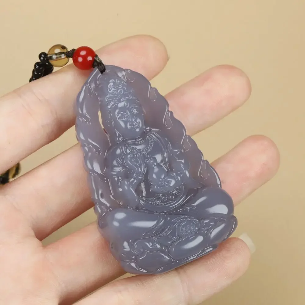 Yanzi Bao Ping An Guanyin boutique three-dimensional hollow carving pendant